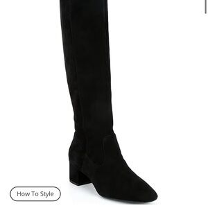 Alex Marie Black Over the Knee Boots